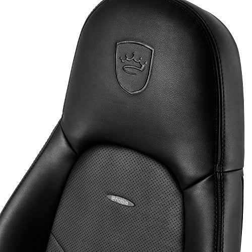 noblechairs ICON Gaming Chair and Office Chair with Lumbar Support, Black, PU Faux Leather