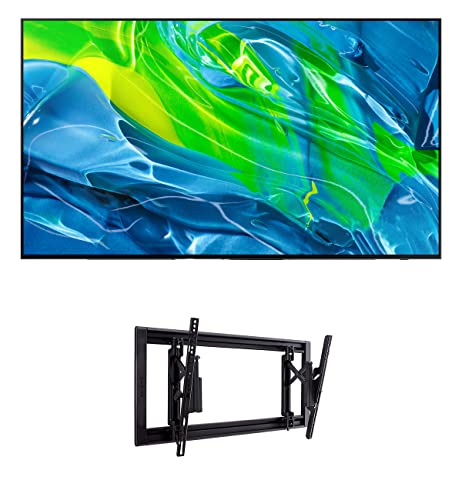 Samsung QN65S95BAFXZA 65" Quantum OLED HDR UHD 4K Smart TV with a Sanus VLT7-B2 42" - 90" Large Advanced Tilt 4D TV Wall Mount (2022)