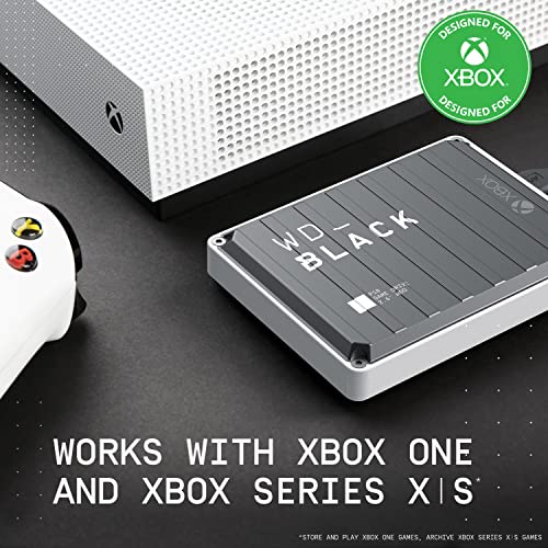 WD_BLACK 4TB P10 Game Drive for Xbox - Portable External Hard Drive HDD with 1-Month Xbox Game Pass - WDBA5G0040BBK-WESN