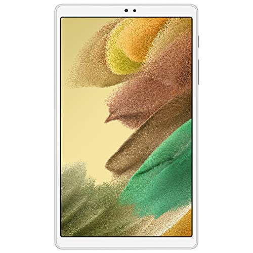 Samsung Galaxy Tab A7 Lite 8.7" (2021, WiFi + Cellular) 32GB 4G LTE Tablet & Phone (Makes Calls) GSM Unlocked, International Model w/US Charging Cube - SM-T225 (Silver, LTE+WiFi)