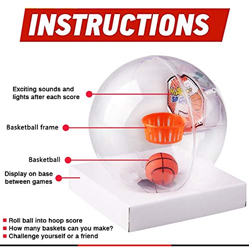 Liberty Imports Shoot a Basketball Mini Handheld Shooting Ball Electronic Game Party Favor Anti-Stress Novelty Toys with LED Lights and Sounds (12 Pack)