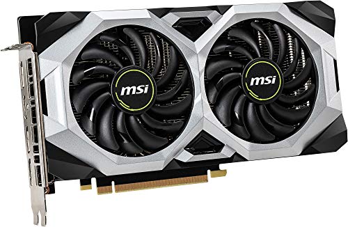 MSI Gaming GeForce RTX 2060 6GB GDRR6 192-bit HDMI/DP 1710 MHz Boost Clock Ray Tracing Turing Architecture VR Ready Graphics Card (RTX 2060 Ventus GP OC)