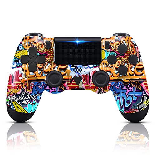 ZHCWM PS-4 Wireless Controller Compatible with PS-4/Pro/Slim,with Dual Vibration Game Remote