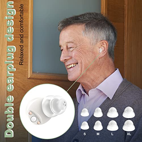 KThear Rechargeable Hearing Aids -Long Duration Invisible Nano Hearing Amplifier for Adults Seniors