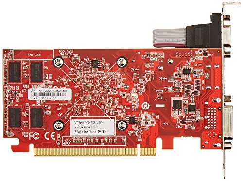 VisionTek Radeon 5450 2GB DDR3 (DVI-I, HDMI, VGA) Graphics Card - 900861,Black/Red