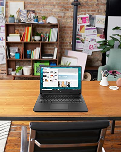 HP 14 Laptop, Intel Celeron N4020, 4 GB RAM, 64 GB Storage, 14-inch Micro-Edge HD Display, Windows 10 Home, Thin & Portable, 4K Graphics, One Year of Microsoft 365 (14-dq0020nr, 2021, Jet Black)