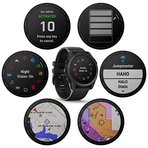 Garmin tactix 7 GPS Tactical Smartwatch with Wearable4U Bundle (tactix 7 Standard, Black Earbuds)