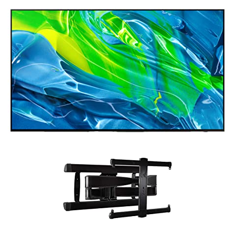 Samsung QN65S95BAFXZA 65" Quantum OLED HDR UHD 4K Smart TV with a Sanus Systems VLF728-B2 Full Motion Wall Mount (2022)