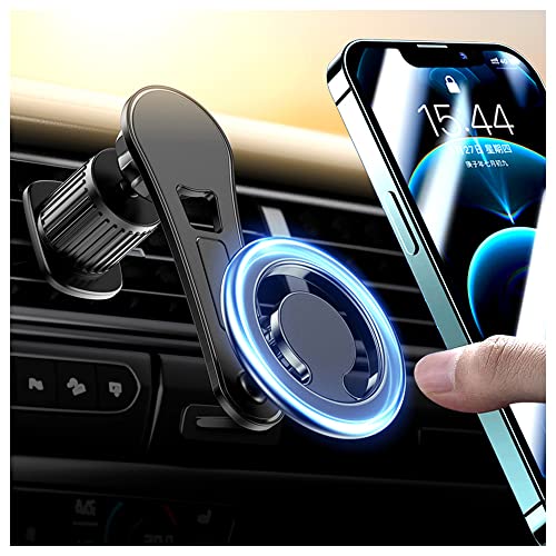 Compatible for MagSafe Car Mount for iPhone,[2022 New Upgrade] Car Vent 360° Rotation Magnetic Car Mount,Cell Phone Holder for MagSafe iPhone 12 13 14 Pro Max/ All Smart Phones(Black)