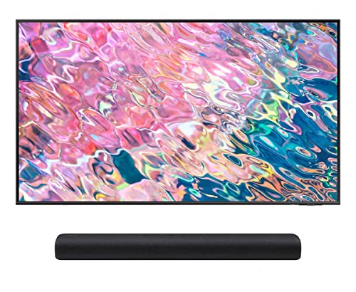 Samsung QN50Q60BAFXZA 50" QLED Quantum HDR 4K Smart TV with a Samsung HW-S40T 2.0 Channel All-in-one 100W Dolby Digital Soundbar (2022)