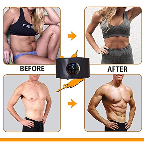 Abdominal Muscle Toner, ABS Training Workout Belt Body Toning Gear Waist Trimmer Fitness Wirless Belt for Men Woman Abdomen/Arm/Leg Home Office Exercise