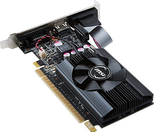 MSI GAMING GeForce GT 710 1GB GDRR5 32-bit HDCP Support DirectX 12 OpenGL 4.5 Single Fan Low Profile Graphics Card (GT 710 2GD3H LP)