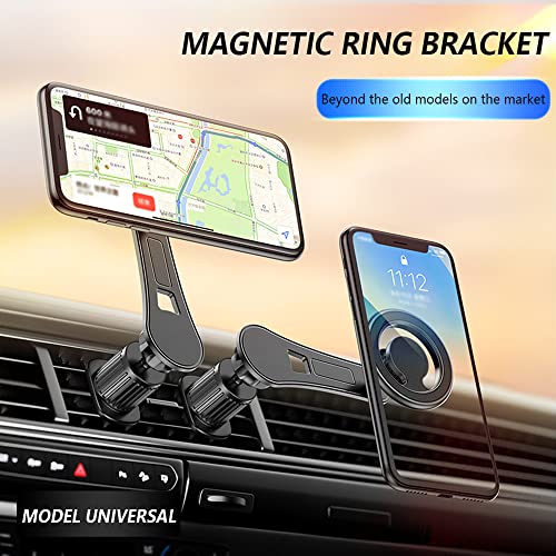 Compatible for MagSafe Car Mount for iPhone,[2022 New Upgrade] Car Vent 360° Rotation Magnetic Car Mount,Cell Phone Holder for MagSafe iPhone 12 13 14 Pro Max/ All Smart Phones(Black)