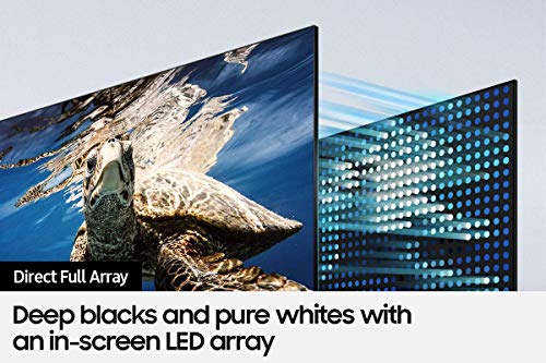 Samsung QN55Q80AA 55" Class Ultra High Definition QLED 4K Smart TV with a Austere 5S-4KHD1-2.5M 5-Series 2.5m aDesign HDMI Cables WovenArmor (2021)