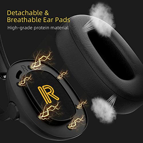 SENZER SG500 Surround Sound Pro Gaming Headset with Noise Cancelling Microphone - Detachable Memory Foam Ear Pads - Portable Foldable Headphones for PC, PS4, PS5, Xbox One, Switch