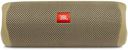 JBL FLIP 5 Portable Speaker IPX7 Waterproof On-The-Go Bundle with WRP Deluxe Hardshell Case (Sand)