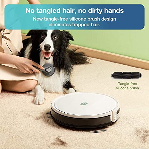 yeedi k650 Robot Vacuum, 2000Pa Wi-Fi Robotic Vacuum Cleaner with 800ML Big Dustbin and Tangle-Free Brush, Perfect for Pet Hair, Carpets, Hard Floor, Self-Charging, Compatible with Boundary Strips