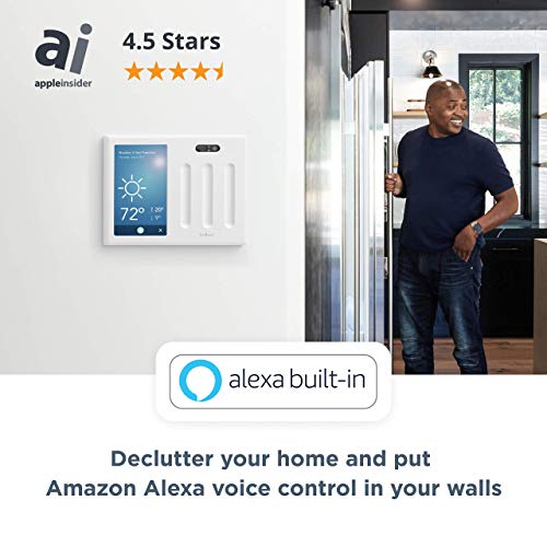 Brilliant Smart Home Control (3-Switch Panel) — Alexa Built-In & Compatible with Ring, Sonos, Hue, Google Nest, Wemo, SmartThings, Apple HomeKit — In-Wall Touchscreen Control for Lights, Music, & More