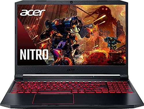 Acer Nitro 5 AN515-55-53AG Gaming & Entertainment Laptop (Intel i5-10300H 4-Core, 8GB RAM, 256GB SATA SSD, GTX 1650, 15.6" 60Hz Full HD (1920x1080), WiFi, Bluetooth, Win 11 Home) (Renewed)
