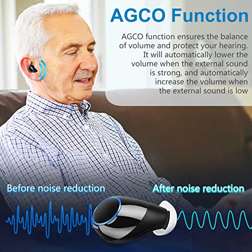 TooPower Hearing Aids for Seniors Rechargeable with Noise Cancelling,Intelligent Noise Reduction,Switchable 3 Modes and 5 Volumes,Large Capacity Magnetic Charging Box,Hearing Aids for Adults【Upgraded Version】
