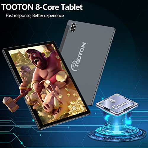 Tablet 10 Inch Android 11 Tablets with 4+64GB Storage, IPS HD Touch Screen, 6000mAh Battery WiFi Tablet PC, GPS, 13MP Camera, Tablet with Octa-Core Processor 2022 Latest Tablet (Gery)