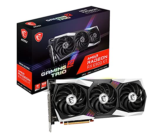 MSI Gaming Radeon RX 6900 XT Gaming Z Trio 16G 16GB GDDR6 256-Bit HDMI/DP Nvlink Torx Fan 4 AMD Graphics Card (RX 6900 XT Gaming Z Trio 16G)