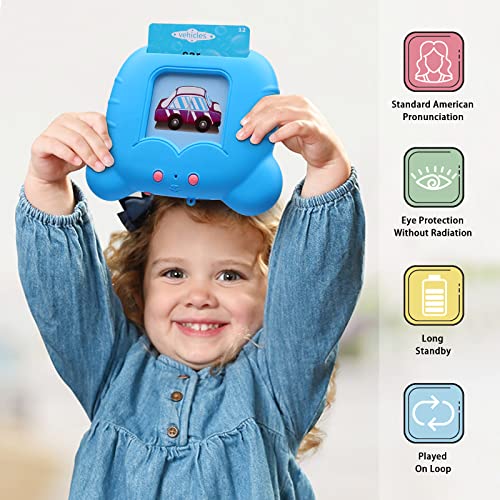 2nd Generation Talking Flash Cards Learning Toys for Toddlers, Montessori Educational Learning Toys for Autistic Children 224 Sight Words Speech Therapy Toys for 2-6 Year Old Boys Girls