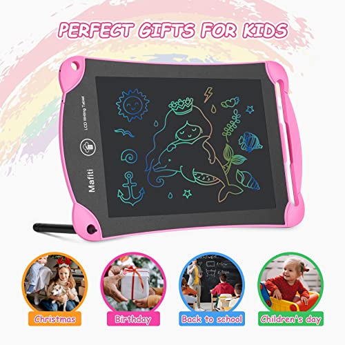 Colorful LCD Writing Tablet for Kids 8.5 Inch Doodle Drawing Board for Little Girls Boys Gifts Electronic Writing Pads Pink