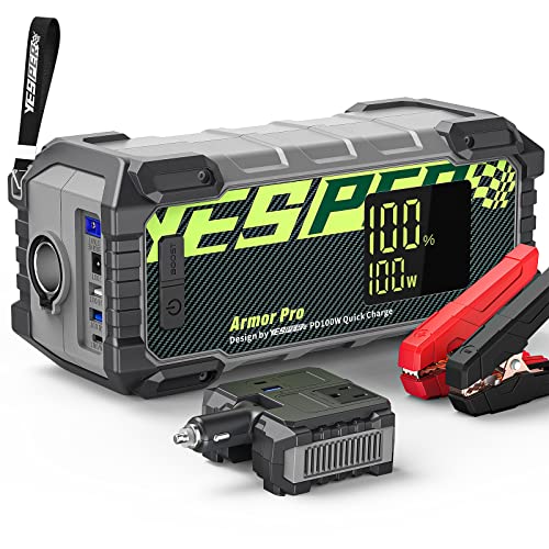 YESPER Portable Power Station,240Wh Camping Battery Power Station with 120W AC Output,PD100W USB-C In/Output, Outdoor Generator for Road Trip Camping Travel Emergency