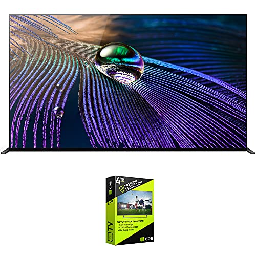 Sony XR65A90J 65 inch OLED 4K HDR Ultra Smart TV Bundle with Premium 4 YR CPS Enhanced Protection Pack