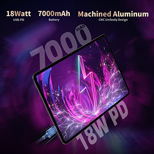 TECLAST T40Pro Gaming Tablet 10.4 inch Android 11 Tablet 18W PD Fast Charge 8GB+128GB 2000x1200 FHD Android Tablet 13MP Camera 2.0GHz Octa Core Tablet Dual WiFi Bluetooth Metal GPS 7000mAh(512GB TF)