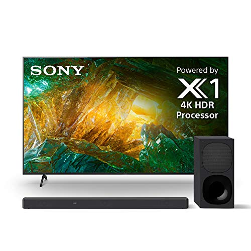 Sony X800H 85 Inch TV: 4K Ultra HD Smart LED TV with HDR and Alexa Compatibility - 2020 Model with Sony HT-G700 3.1CH Dolby Atmos/DTS:X Soundbar