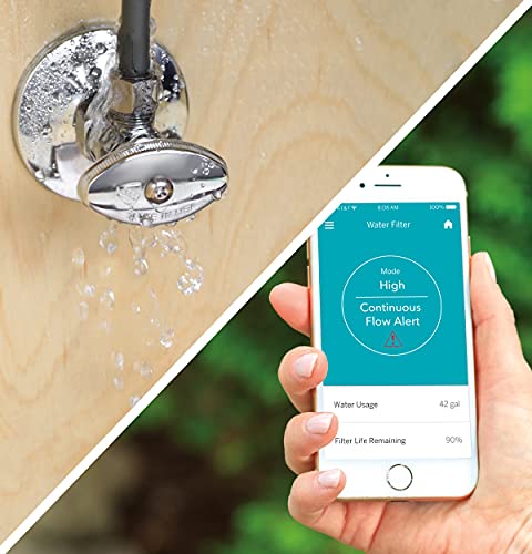 GE Smart Home Water Filter System | Premium Water Filtration System Reduces Lead, Rust & More | Wifi Enabled | Install Kit & Accessories Included | Replace Filters (FTHLM, FTHTM, FTHPM) Every 3 Months