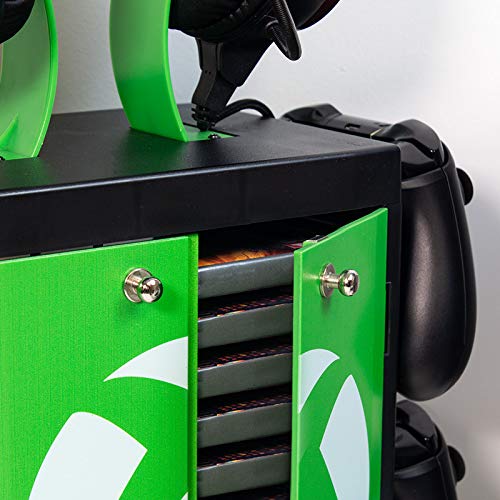 Numskull Official Xbox Series X Gaming Locker, Controller Holder, Headset Stand for Xbox Series X|S, PS5, Nintendo Switch - Official Xbox Merchandise