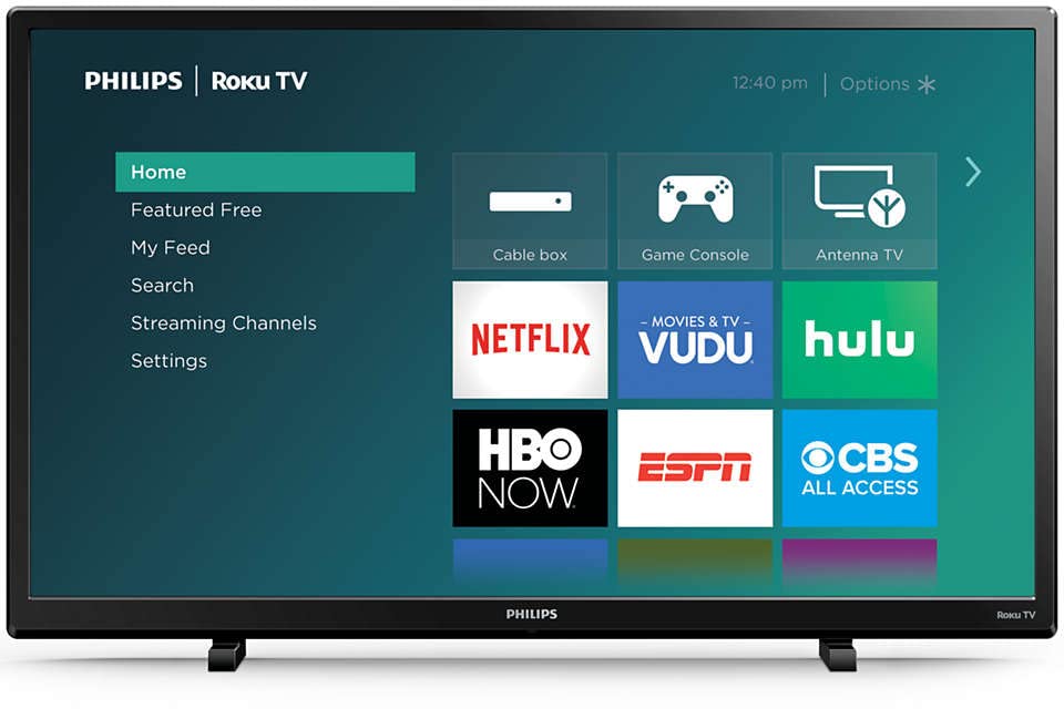 Philips 32PFL4664 Roku TV Certified Renewed