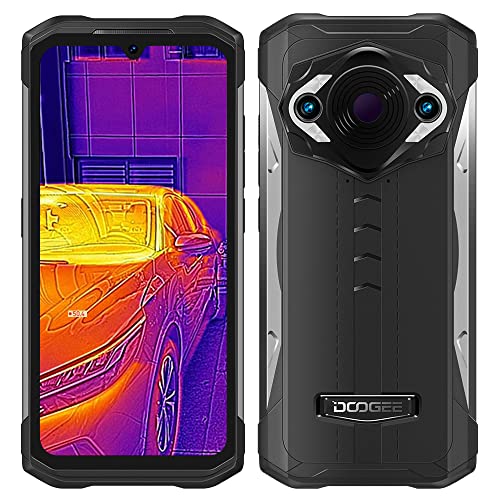 DOOGEE S98 Pro Rugged Smartphone Unlocked, Thermal Imaging Camera Android 12 MTK G96 8GB+256GB IP68 Waterproof Smartphone, 48MP Camera+Night Vision Camera, 6.3" FHD+ Screen 6000mAh 4G Rugged Phone