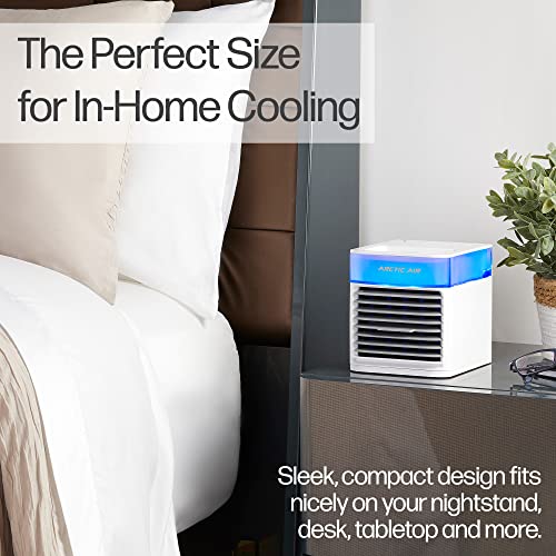 Arctic Air Pure Chill 2.0 Evaporative Air Cooler by Ontel - Powerful, Quiet, Lightweight and Portable Space Cooler with Hydro-Chill Technology For Bedroom, Office, Living Room & More