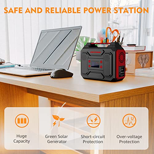 Portable Power Bank with AC Outlet, 250Wh/67500mAh, Portable Laptop Charger Backup Lithium Battery, 110V/250W Pure Sine Wave AC Outlet for Outdoors Camping RV Travel Emergency