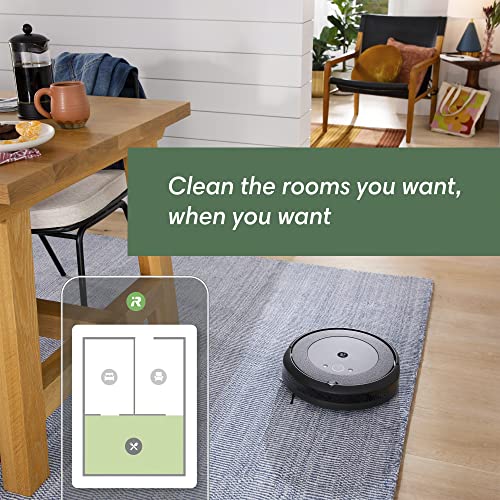 iRobot Roomba i3+ EVO (3550) Self-Emptying Robot Vacuum – Now Clean By Room With Smart Mapping, Empties Itself For Up To 60 Days, Works With Alexa, Ideal For Pet Hair, Carpets