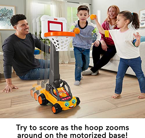 Fisher-Price B.B. Hoopster, Motorized Electronic Basketball Toy with Lights, Sounds and Game Play for Preschool Kids Ages 3 Years and Older