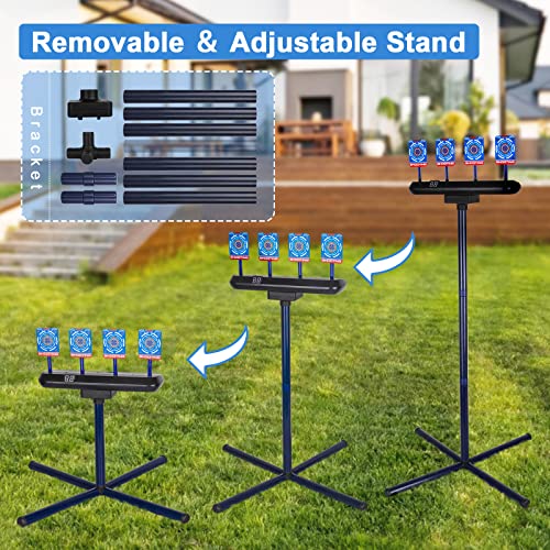 Electronic Shooting Target, Scoring Auto Reset Digital Targets for Nerf Guns Toys Shooting Target with Removable Bracket Targets for Nerf Gun Christmas Birthday Gifts or for Kids-Boys Girls