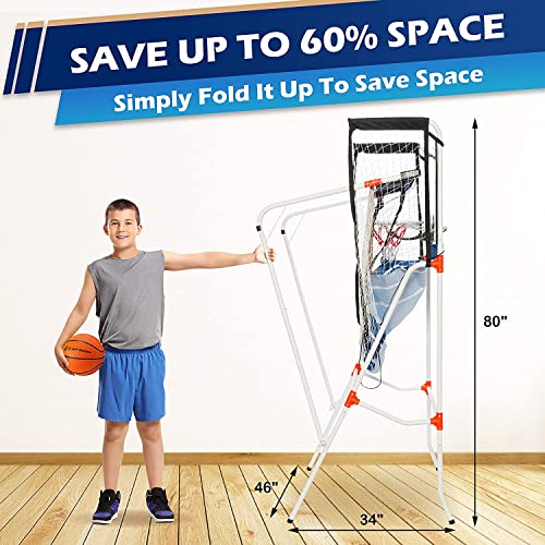 Arcade Basketball Game, Electronic Basketball Gifts for Boys & Girls, Children Teens & Adults | Dual Shot 16-in-1 Games, Birthday Christmas Party, Blue