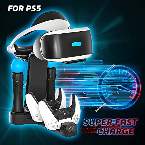 Skywin VR Charging Stand - PSVR Charging Stand to Showcase, Display, and Charge your PS5 VR (PS5 Controller)