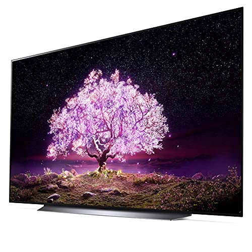 LG OLED83C1PUA 83 inch Class 4K Smart OLED TV with AI ThinQ (2021 Model) Bundle with Premium 4 YR CPS Enhanced Protection Pack