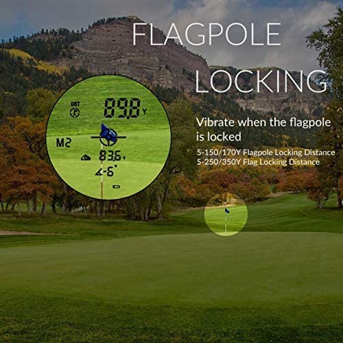 Gogogo Sport Vpro Laser Golf/Hunting Rangefinder, 6X Magnification Clear View 650/900 Yards Laser Range Finder, Accurate, Slope Function, Pin-Seeker & Flag-Lock & Vibration, Easy-to-Use Range Finder