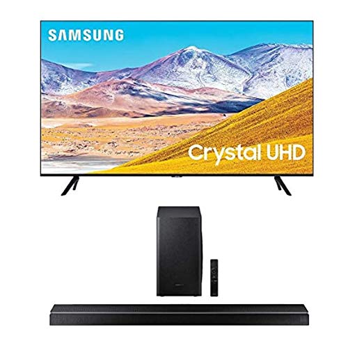 SAMSUNG 85-inch Class Crystal UHD TU-8000 Series - 4K UHD HDR Smart TV with Alexa Built-in + HW-Q60T 5.1ch Soundbar with 3D Surround Sound and Acoustic Beam (2020)