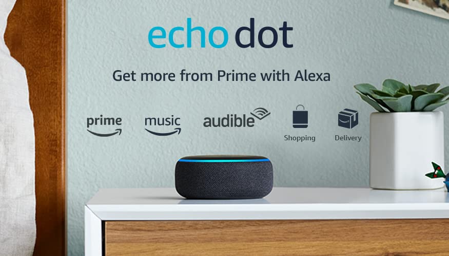 Echo Dot (3rd Gen, 2018 release) - Smart speaker with Alexa - Charcoal