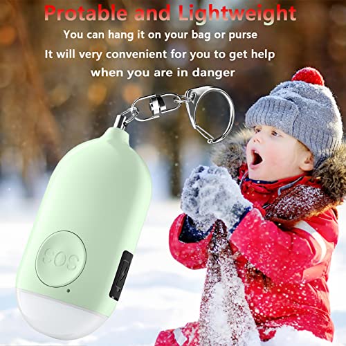 Safe Sound Personal Alarm, 130dB Security Self Defense Alarm Keychain Emergency LED Flashlight with USB Rechargeable, Security Personal Protection Devices for Women Kids Elderly