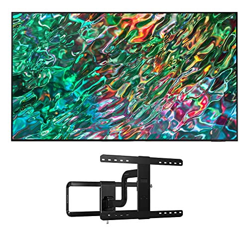 Samsung QN50QN90BAFXZA 50" QLED Quantum Matrix Neo 4K Smart TV with a Sanus VLF525-B1 Full-Motion Premium Series Mount for 50"-82" Flat Screen TV's (2022)