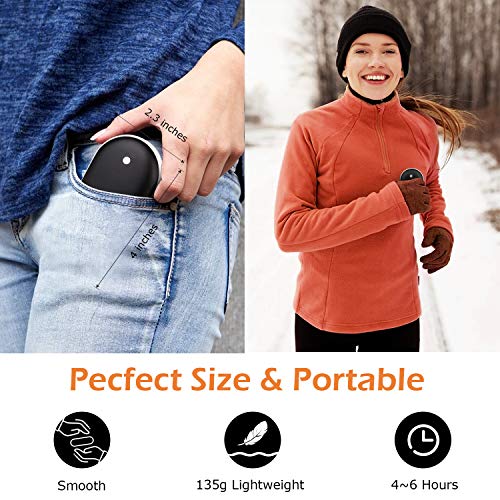 Mieuxbuck Rechargeable Hand Warmer, Electric Hand Warmers 5200mAh, Portable USB Hand Warmer Pocket Size for Women, Heat Therapy, Outdoor Sports